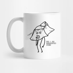 Exhausted Core - Archaeology Humor Mug